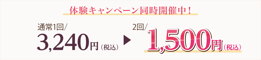 体験キャンペーン同時開催中